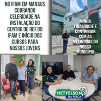 Hetyelson da Pesca presta contas da sua viagem a Manaus